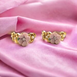 Avon Vintage 1994 "Half Moon Hearts" Pierced Earrings
